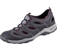 Rieker Herren Sneaker Slipper gris combiné, Hommes:43 EU