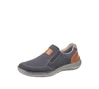 Rieker Homme 03053-14 Mocassins, Bleu (Pazifik/Atlantis/Amaretto/Staub 14), 43 EU Large