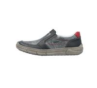 Rieker Herren Slipper Chaussure basse en cuir avec semelle intérieure souple 04052, Taille:43 EU, Couleur:Bleu