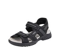 Rieker Homme 22750 Sandale, Noir, 43 EU