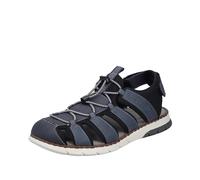 Rieker Homme 25246 Sandale, Bleu, 47 EU