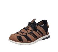 Rieker Homme 25246 Sandale, Noir, 43 EU