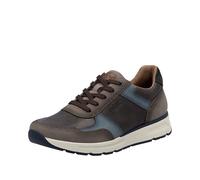 Rieker Baskets basses bleu fumé / brun foncé / taupe, Taille 42
