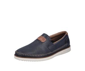 Rieker Homme B2356 Mocassin, Bleu, 42 EU