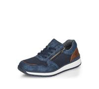 Rieker Homme Baskets B9006, Monsieur Baskets Basses,Semelle intérieure Amovible,Chaussures de Rue,Loisirs,Sport,Bleu (Blau / 14),41 EU / 7.5 UK