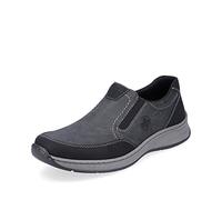 Rieker Homme Chaussures Basses 14362, Monsieur Mocassin,Chaussons,Semelle intérieure Amovible,entrée Ouverte,Gris (Grau Kombi / 00),45 EU / 10.5 UK