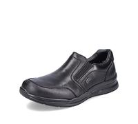 Rieker Homme Chaussures Basses 14850, Monsieur Mocassin,Chaussons,Semelle intérieure Amovible,Hydrofuge,riekerTEX,Noir (Schwarz / 00),43 EU / 9 UK