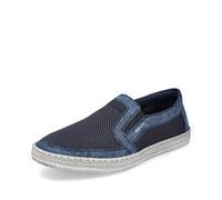 Rieker Homme Chaussures Basses B5264, Monsieur Mocassin,Chaussons,Pantoufles,Chaussures de collège,Bleu (Blau / 14),41 EU / 7.5 UK