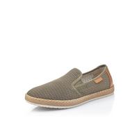 Rieker Homme Chaussures Basses B5276, Monsieur Mocassin,Chaussons,Pantoufles,Chaussures de collège,Vert (grün / 54),45 EU / 10.5 UK