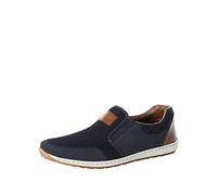 Rieker Homme Frühjahr/Sommer 08869 Mocassins, Bleu (Pazifik/Navy/Amaretto 14), 44 EU