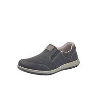 Rieker Homme Frühjahr/Sommer 17363 Mocassins, Noir (Schwarz/Grau-Schwarz/Polvere 00), 42 EU