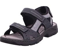 Rieker Homme Frühjahr/Sommer 26157 Sandales Bout fermé, Gris (Blei/Grigio/Schwarz 45), 42 EU