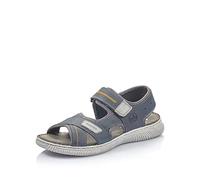 Rieker Homme Frühjahr/Sommer 28153 Sandales Bout fermé, Bleu (Navy/Grigio/Rauch 14), 45 EU