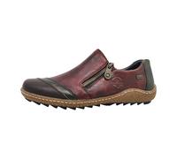Rieker Chaussures Basses pour Femme Mocassin, Couleur : Rouge, 41 EU