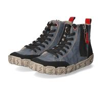 Rieker L0370-14 Bottes à lacets en cuir et synthétique pour femme Bleu, Bleu 14., 38 EU