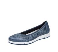 Rieker L3065 Ballerine pour Femme Bleu 40 EU, Bleu, 40 EU