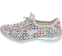 Rieker Chaussures à lacets multicolores Blanc argenté Taille 41 EU