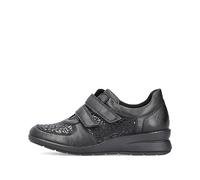 Rieker, L4868 F 1/2, Femme Scratch Noir bi-matière - 39 EU