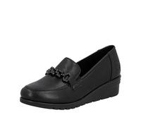 Rieker L5361 Mocassins pour Femme Noir 38 EU, Noir, 38 EU