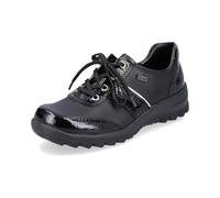 Rieker L7120-00 Chaussure imperméable en cuir/verni Noir, Noir , 40 EU