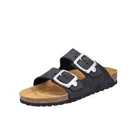 Rieker Ladies Adjustable Buckle Strapped Mule Sandals V8084, Noir, 36 EU