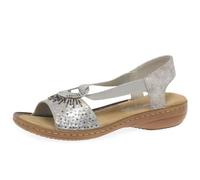 Rieker - Metallic - RKR673 - Couleur: Argent-Beige - Pointure: 38 EU