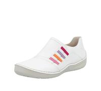 Rieker Mocassins 52560 pour Femme, Blanc, 39 EU, Blanc, 39 EU
