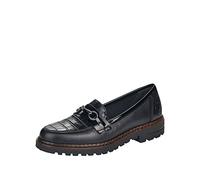 Rieker Mocassins 5462 pour Femme, Noir, 41 EU