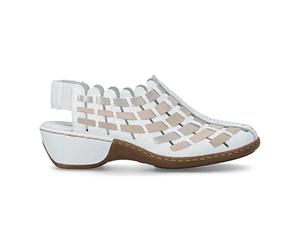 Rieker - Mocassins compensés Antistress - Femme - Chaussures - Blanc - Taille: 39 EU