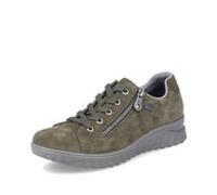 Rieker Mocassins Femme Baskets Chaussures Basses Cuir Tex Vert Kaki 59000