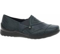Rieker Mocassins pour dames Pacifique-Bleu-Noir, Couleur:bleu, EU Taille:40