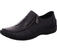 Rieker Mocassins pour Femmes L1780, Pointure:37 EU, La Couleur:Noir