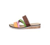 Rieker Mule 'Basic' marron / jaune / vert / violet clair, Taille 36