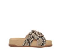 Rieker Mule beige / beige foncé / brun foncé, Taille 41