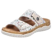 Rieker Mule beige / pétrole / rouge / blanc, Taille 39