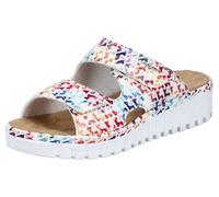 Rieker Mule bleu / curry / rouge foncé / blanc, Taille 42