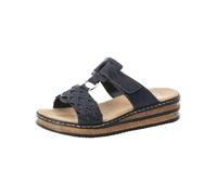 Rieker, Femme, Chaussures, Bleu, Taille: 42 EU Sandales compensées bleues pour femmes