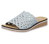 Rieker Mule bleu-gris / transparent, Taille 38