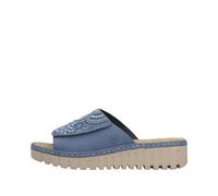 Rieker Mule bleu marine / bleu roi / noir / blanc, Taille 41