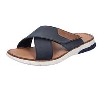 Rieker Mule bleu marine / marron / blanc, Taille 42