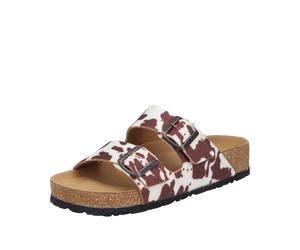 Rieker Mule brun foncé / blanc, Taille 42