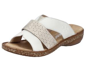 Rieker Mule champagne / marron / blanc, Taille 41