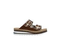 Rieker Mule 'Leder-Sandalen mit Keilabsatz „Montreux“' marron, Taille 37