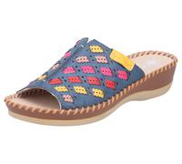 Rieker Mule marine / jaune foncé / rose / rouge, Taille 36