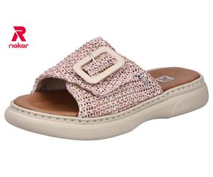 Rieker Mule marron / rose, Taille 39