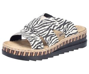 Rieker Mule noir / blanc, Taille 37