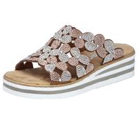 Rieker Mule 'V02R8' marron / argent, Taille 38
