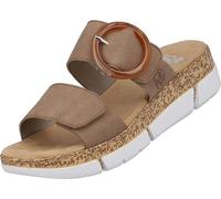 Rieker Mules à coins pour femmes Beige