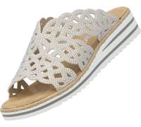 Rieker Mules Femmes Confort Argent Loisirs, Taille:39 EU