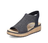 Rieker Mules pour femme 62783, Noir 00., 40 EU Large